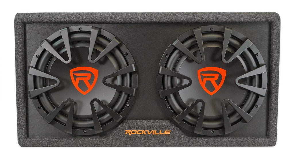 Dual 12" Powered Car Subwoofer V8667