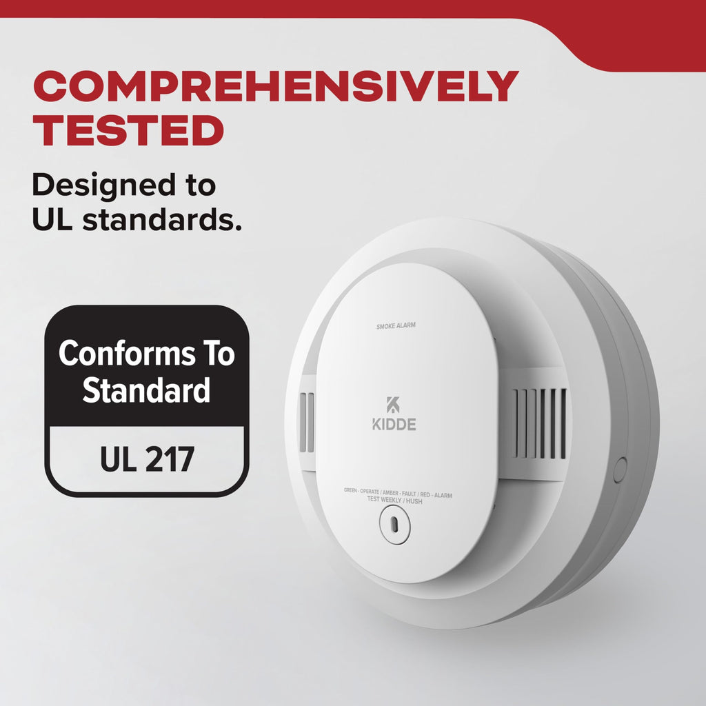 Smoke Detector, AA Battery-Powered, 3 Pack M5826