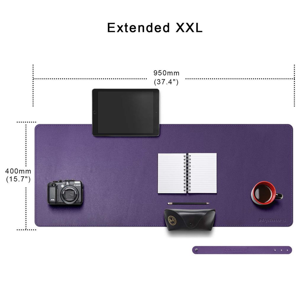 38"x16" Purple PU Leather Desk Pad C928884
