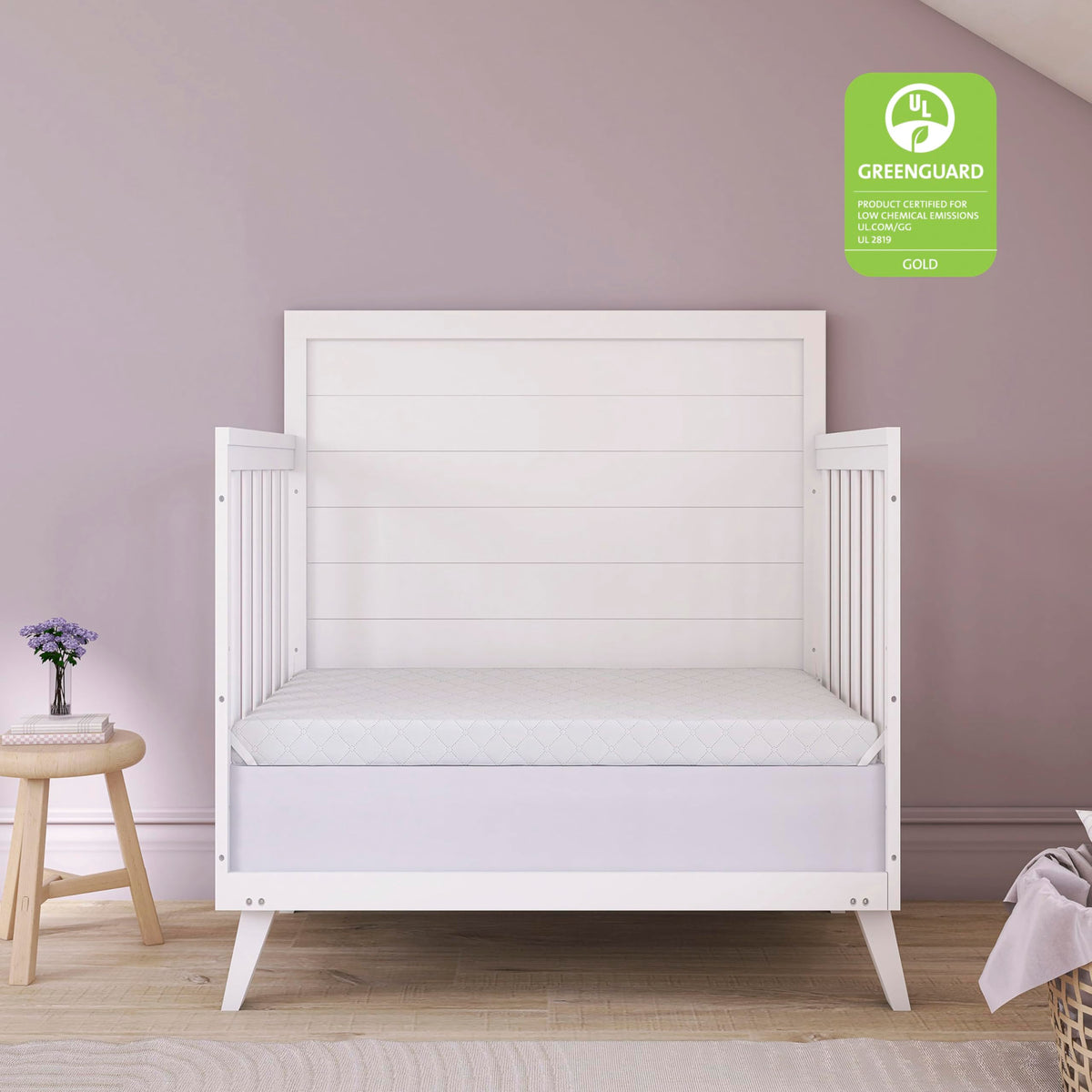 2-in-1 Mini Crib Mattress, Dual-Sided Waterproof S2408