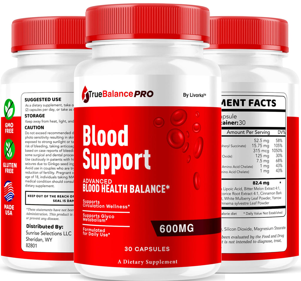 30 Capsules Blood Support Supplement A222