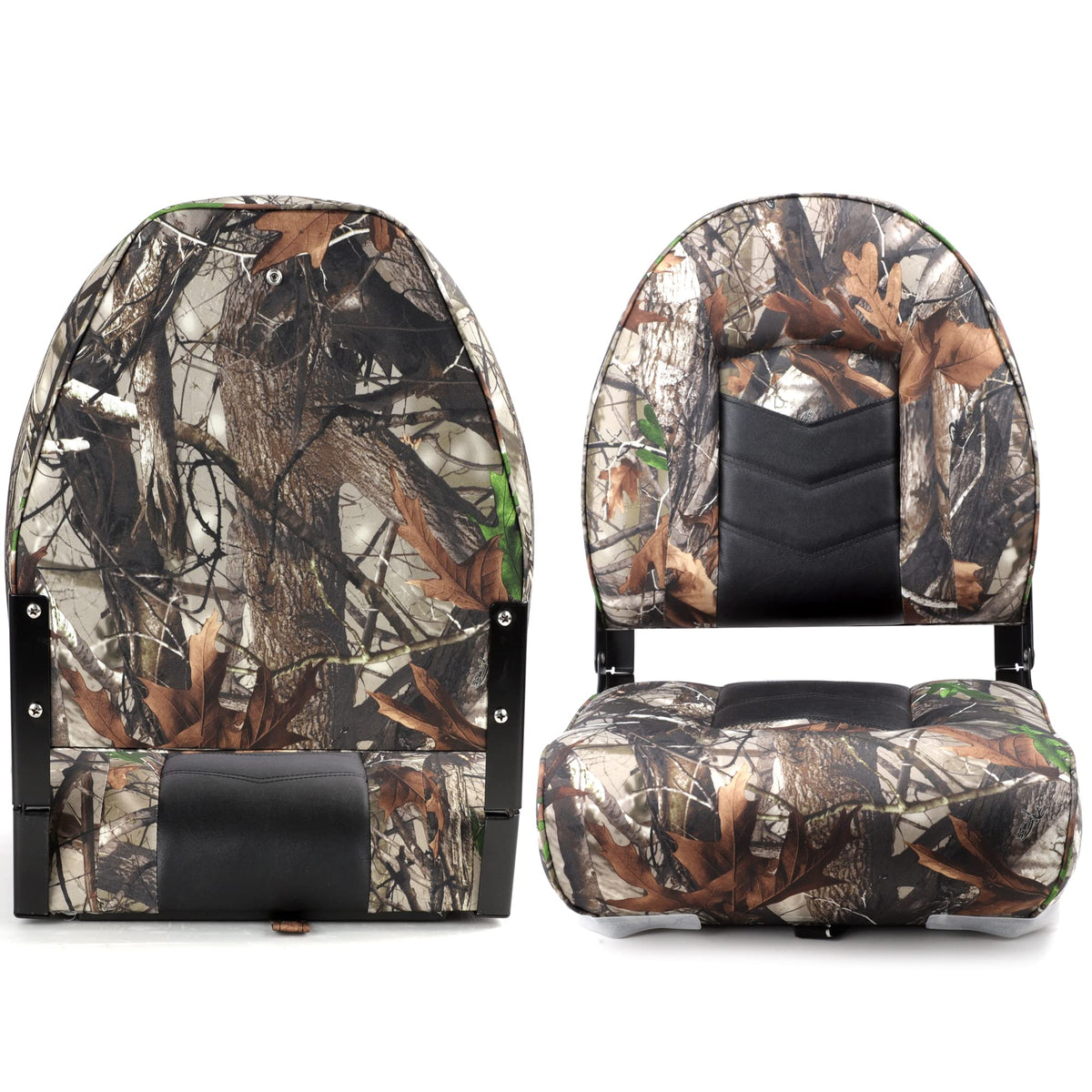 Camo/Black High Back Folding Boat Chair 2 Pack W180