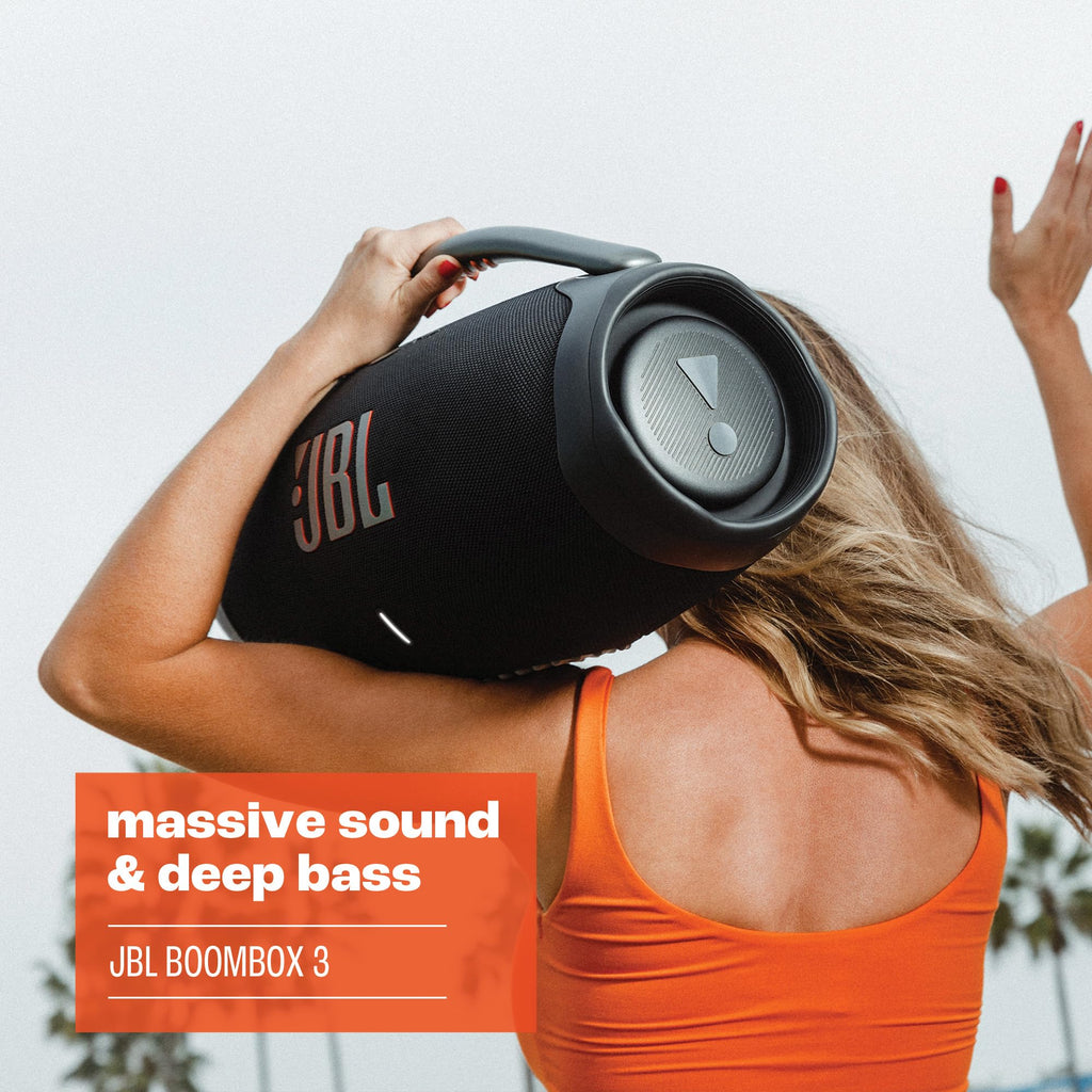 Black Portable Bluetooth Speaker with IPX7 Waterproof C76764