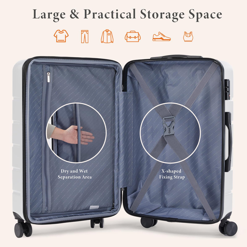 20 Inch Carry On Luggage with Spinner Wheels Q62081