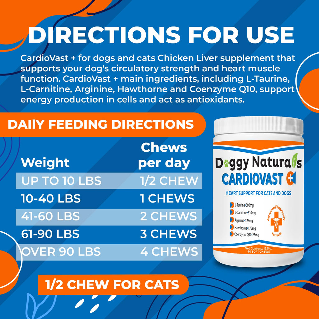Cardio Support Supplement for Dogs and Cats, 60 Soft Chew C37521