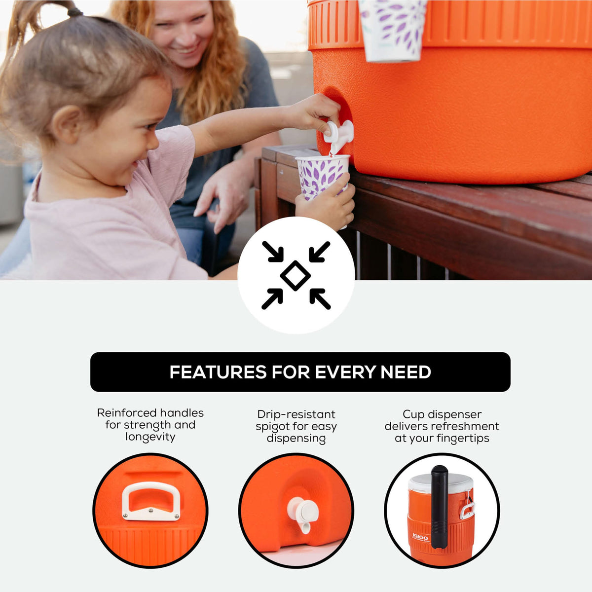 Insulated Beverage Dispenser with Spout Y966