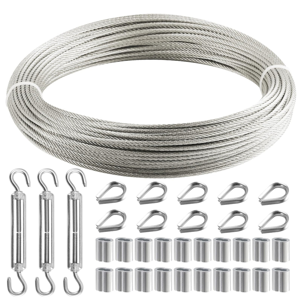 1/8 Inch 120FT Stainless Steel Wire Rope F772393