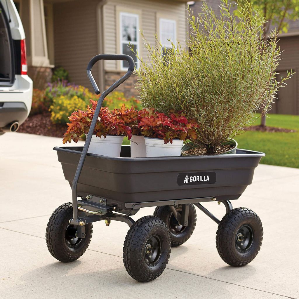 Poly Dump Cart 600 lb. Capacity 4 Cu ft I82445