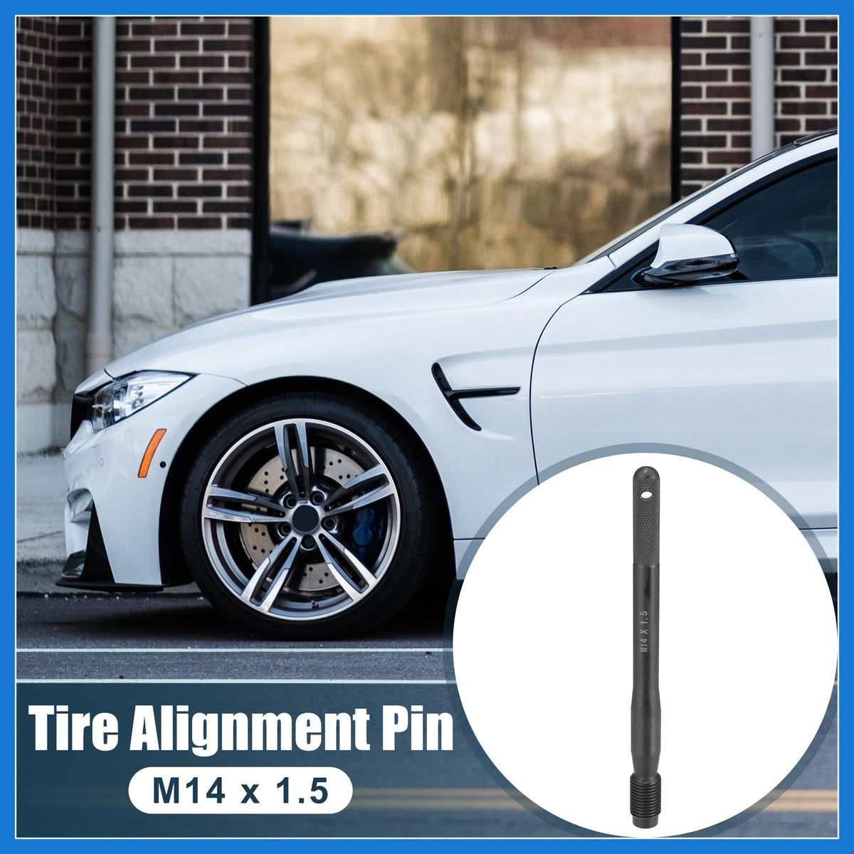 Black Carbon Steel Wheel Hangers Alignment Pin M14x1.5 Q196662