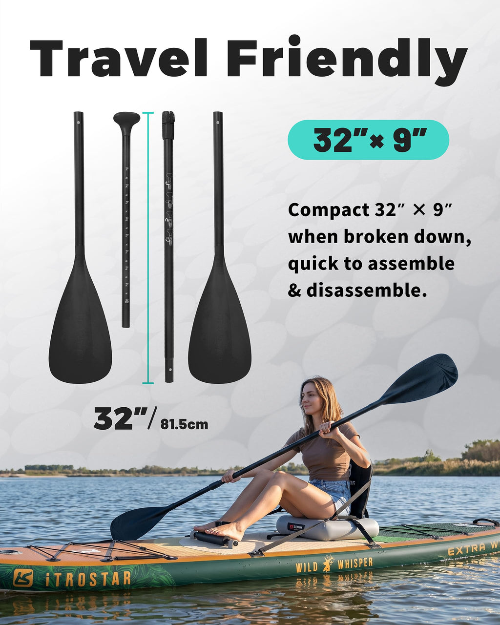 Adjustable SUP & Kayak Paddle X6238