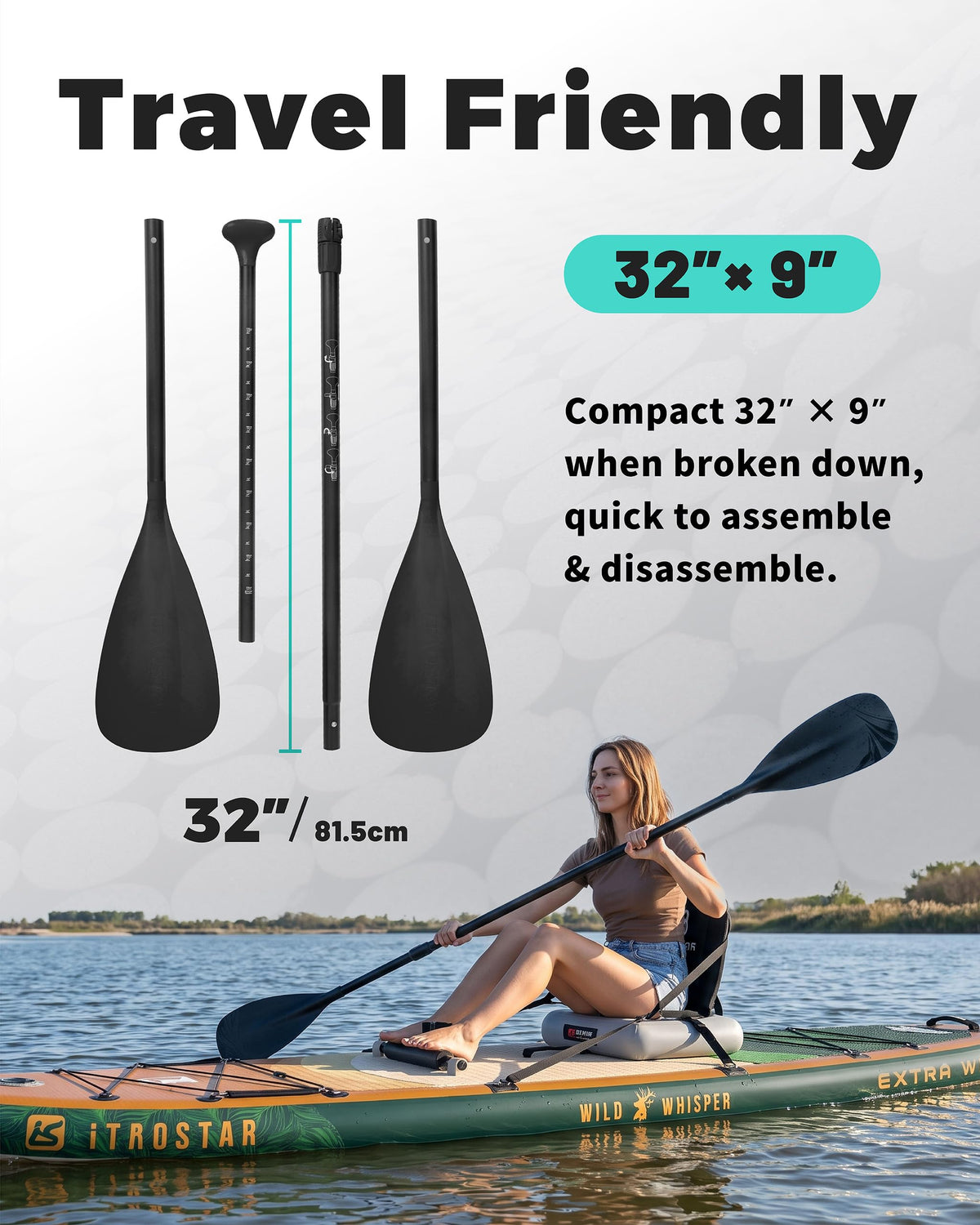 Adjustable SUP & Kayak Paddle X6238