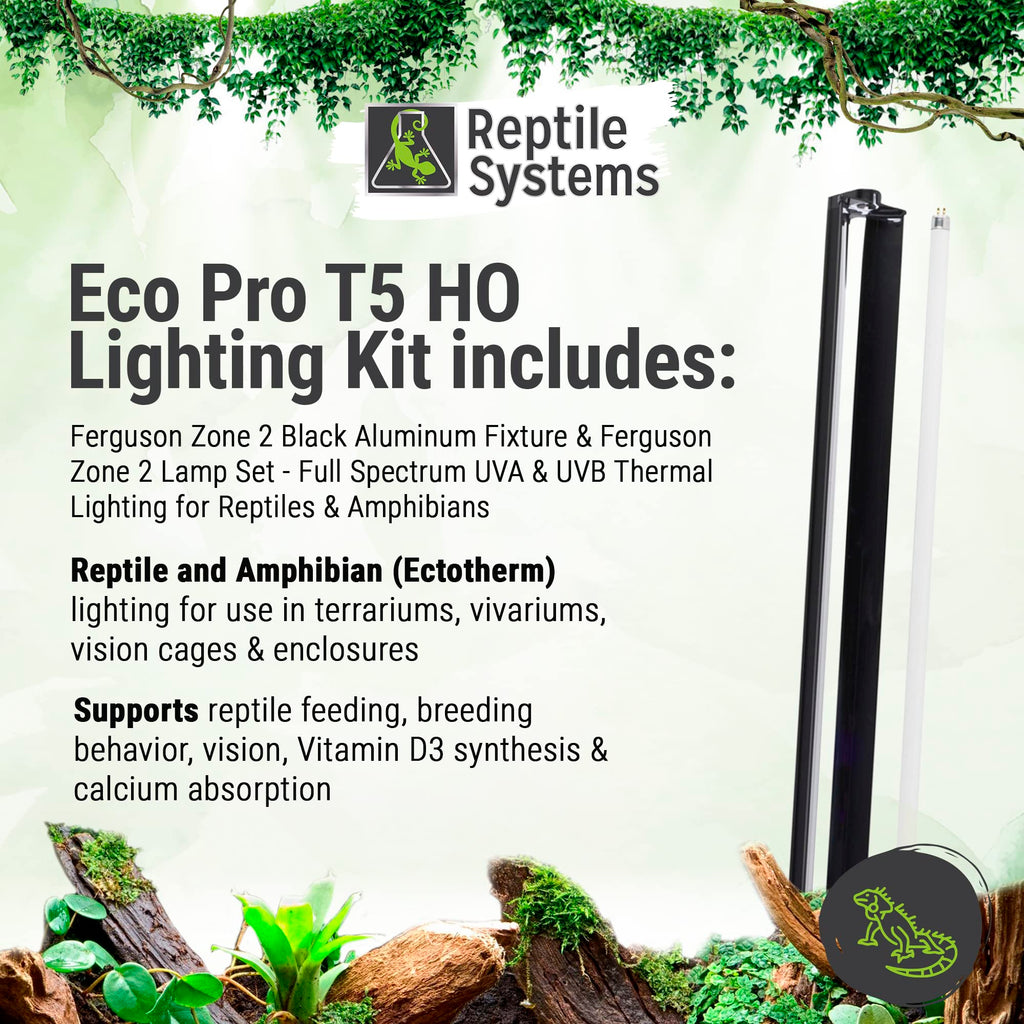 36in 39w Reptile Lighting Kit with Reflector T2079
