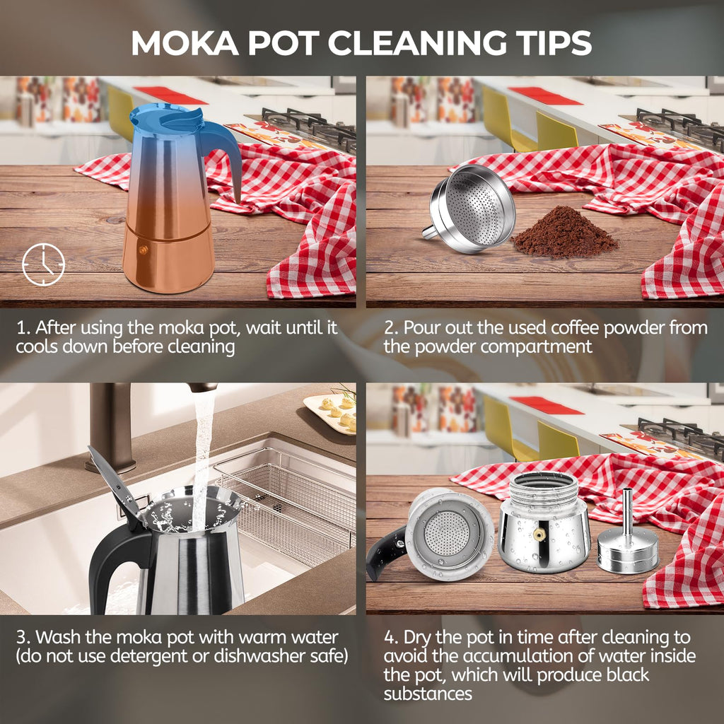 12 Cup Stainless Steel Moka Pot M9609