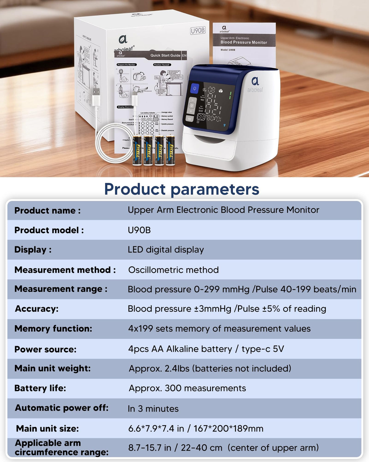 Blood Pressure Monitor Upper Arm F2190