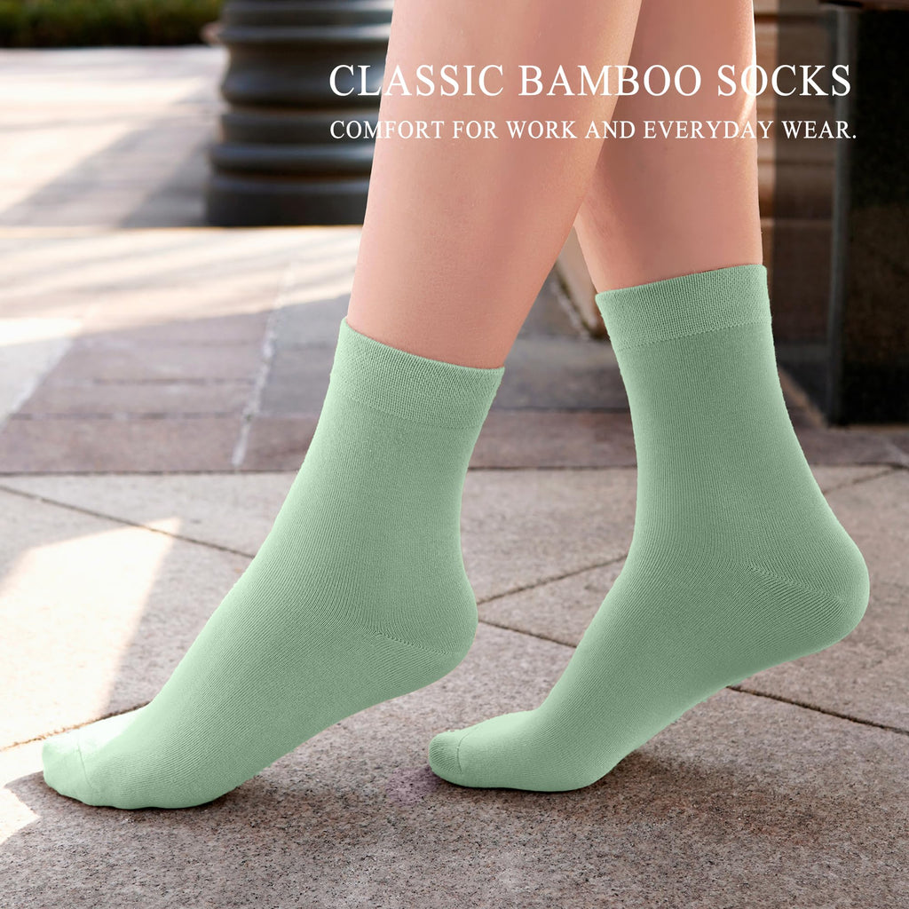 Rayon Bamboo Ankle Socks 6 Pairs U158
