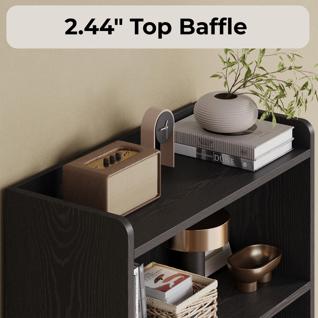 74.6" Tall 6-Tier Bookshelf with Doors V593