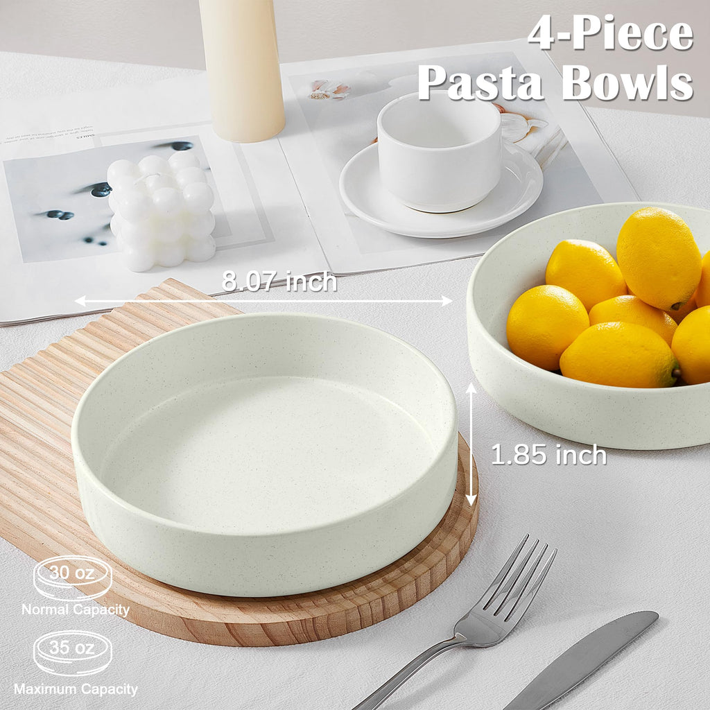 Speckled White 12 Pc Stoneware Dinnerware Set N583342