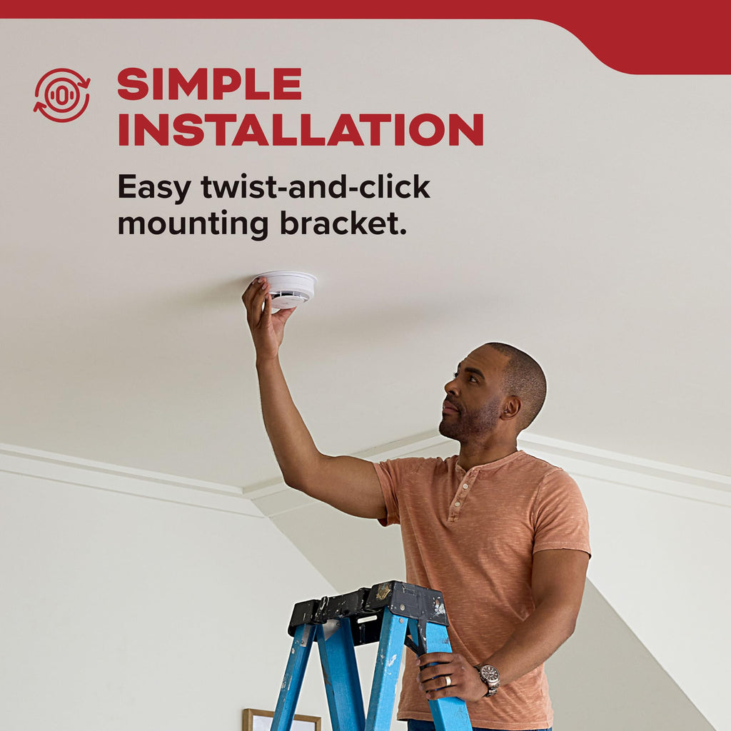 Smoke Detector, AA Battery-Powered, 3 Pack M5826