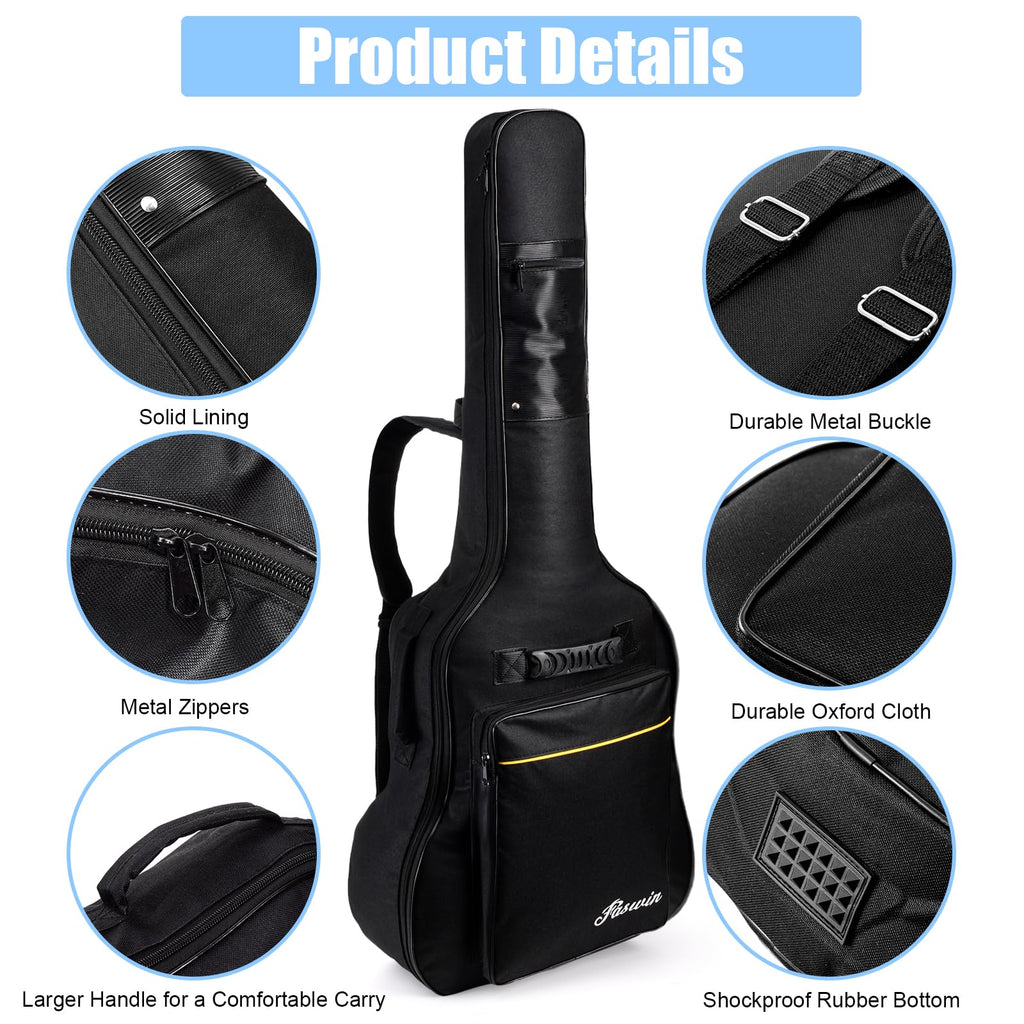 41 Inches Acoustic Guitar Bag Black F53302