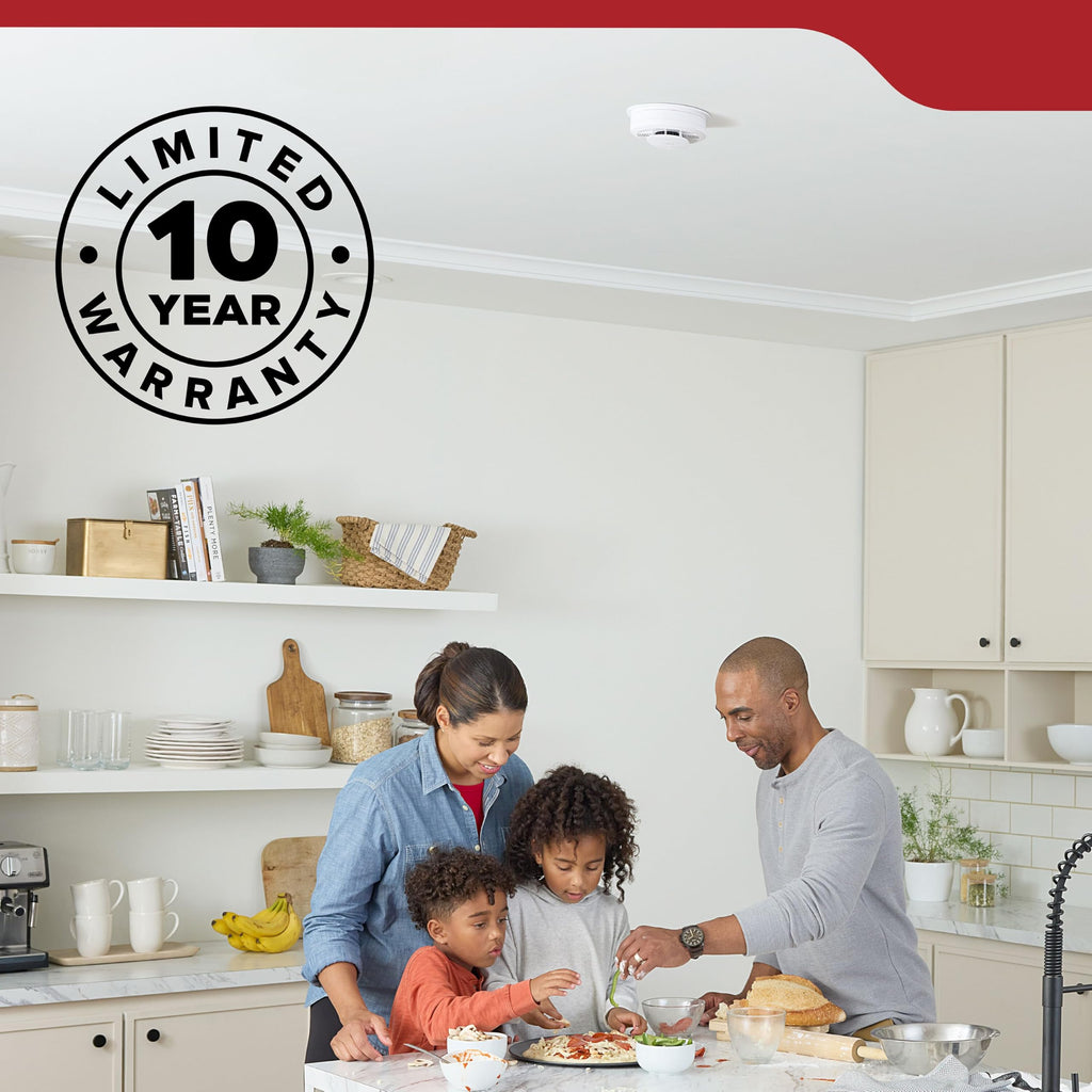 Smoke Detector, AA Battery-Powered, 3 Pack M5826