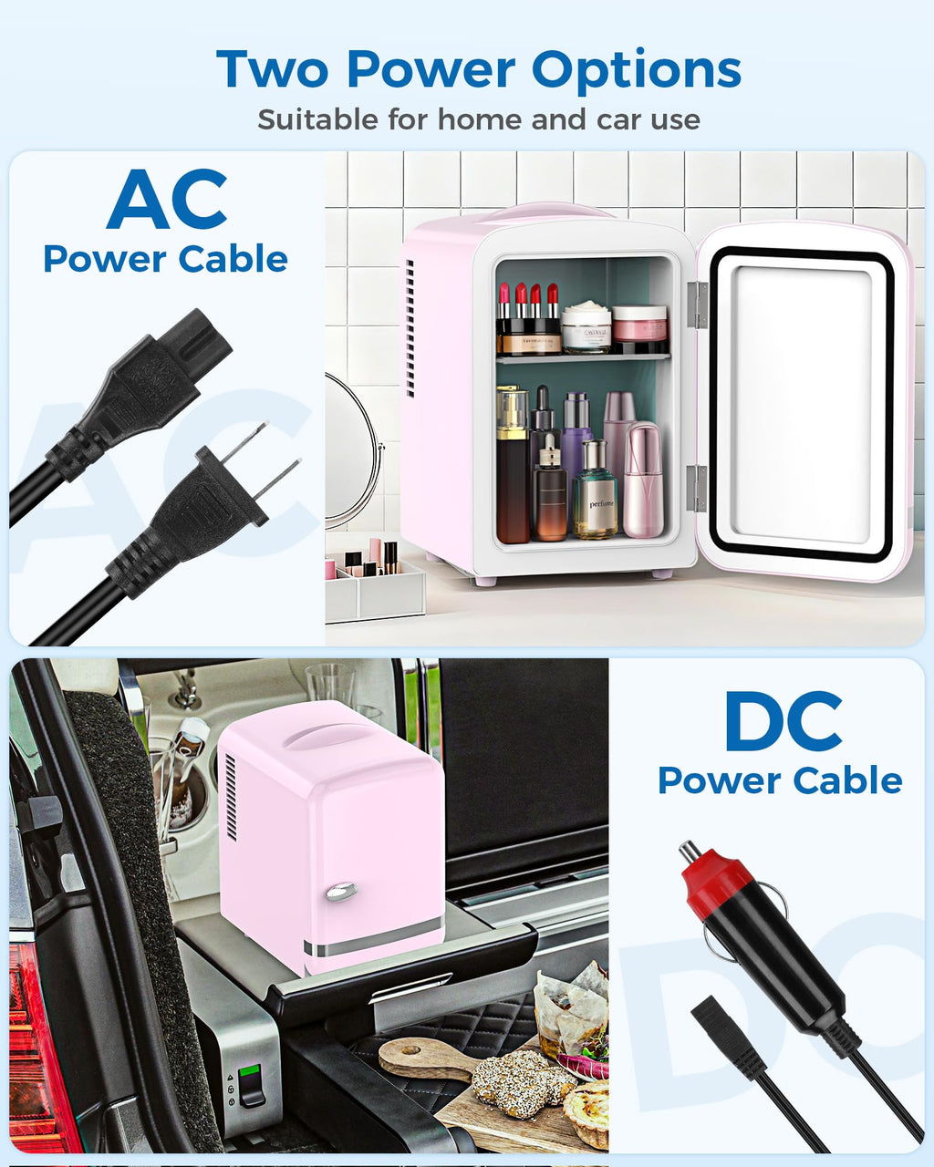 Mini Fridge 4L 6 Cans Pink D678