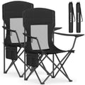 Breathable Camping Chairs, Set of 2, 330 lb Weight Capacity Z910210