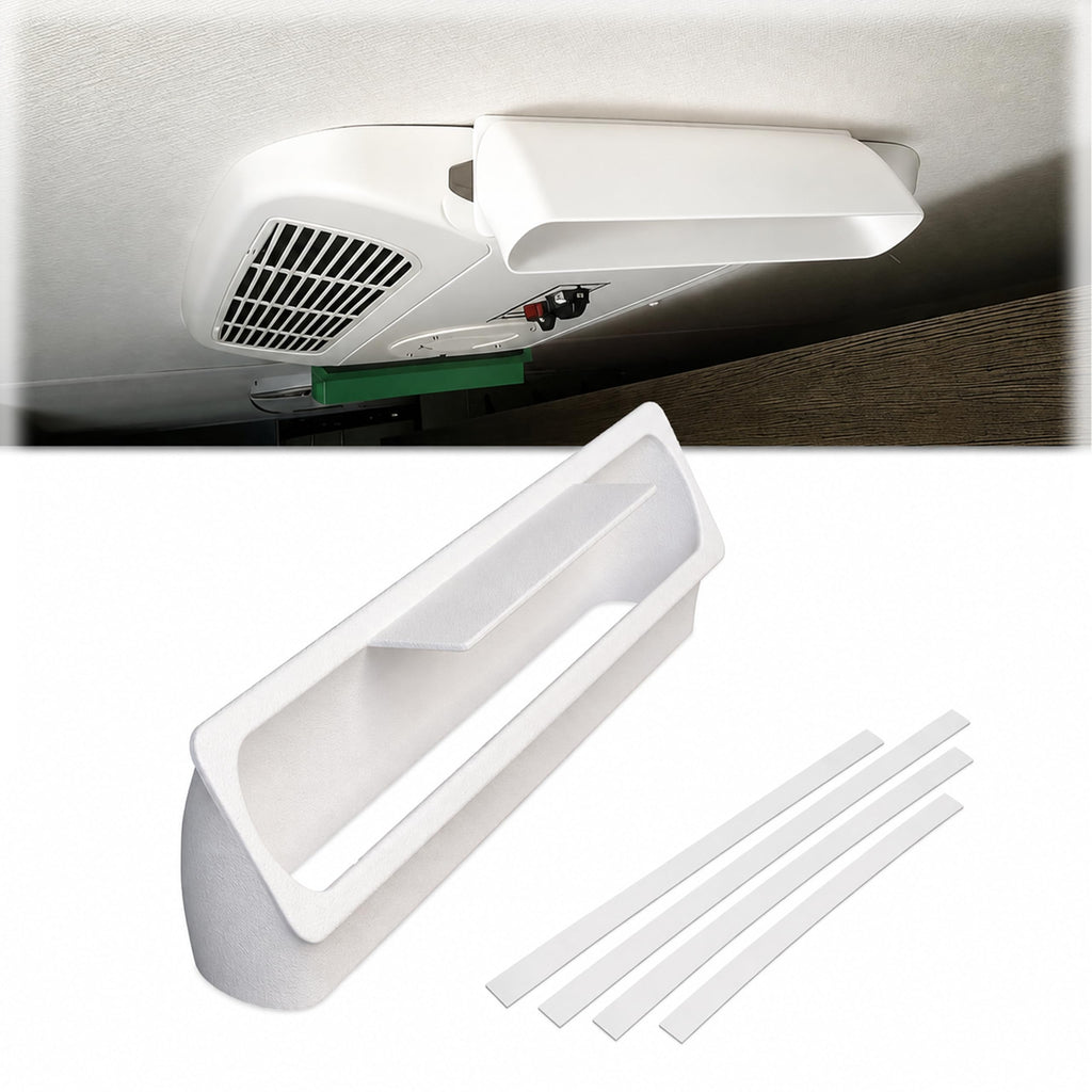 RV Rooftop AC Air Deflector White T137320