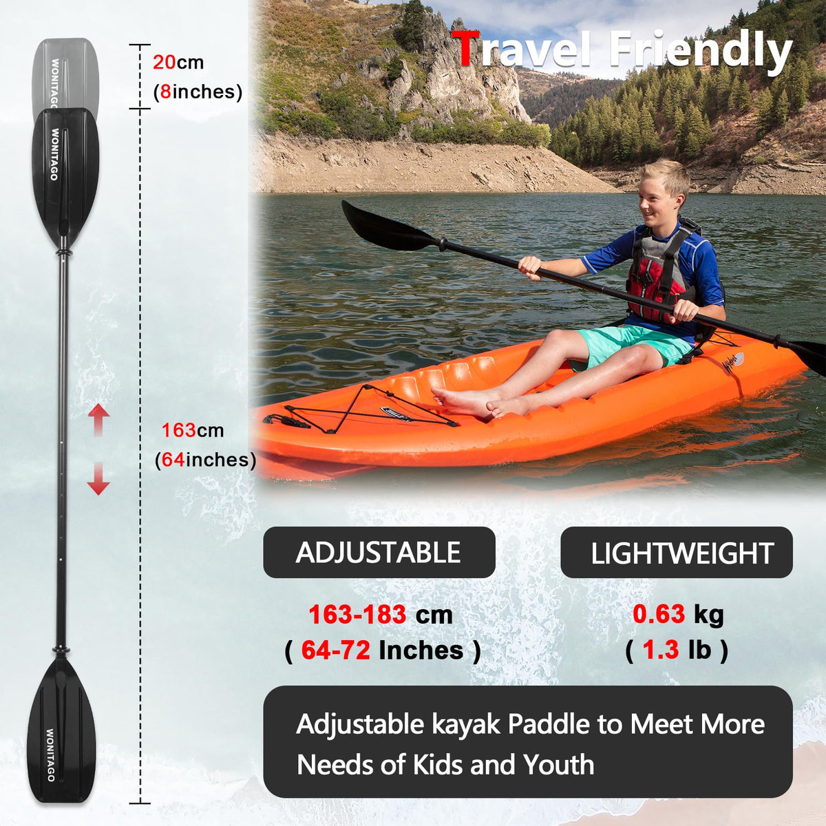 Adjustable Kayak Paddle H620