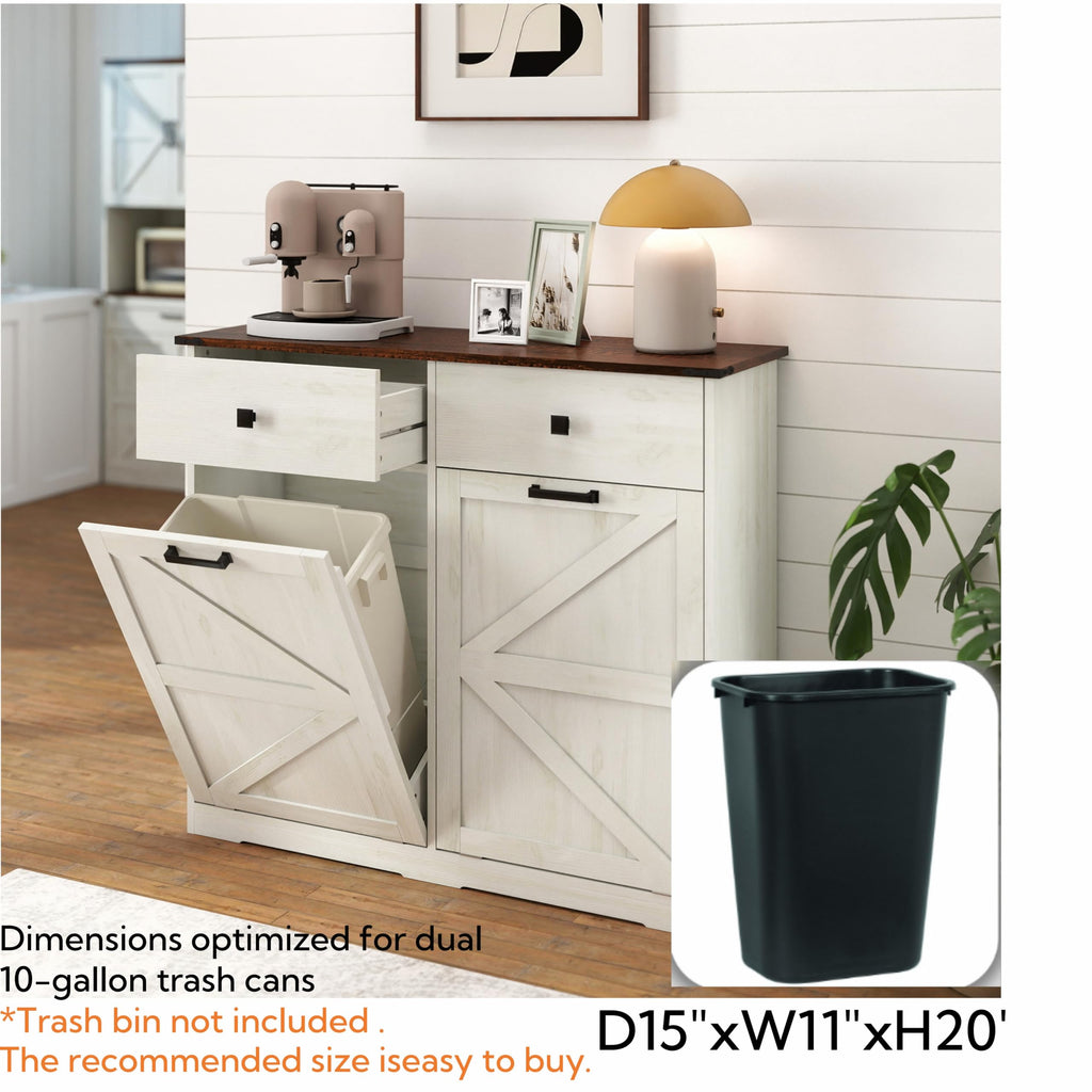 20 Gallon Tilt Out Trash Can Cabinet L971951