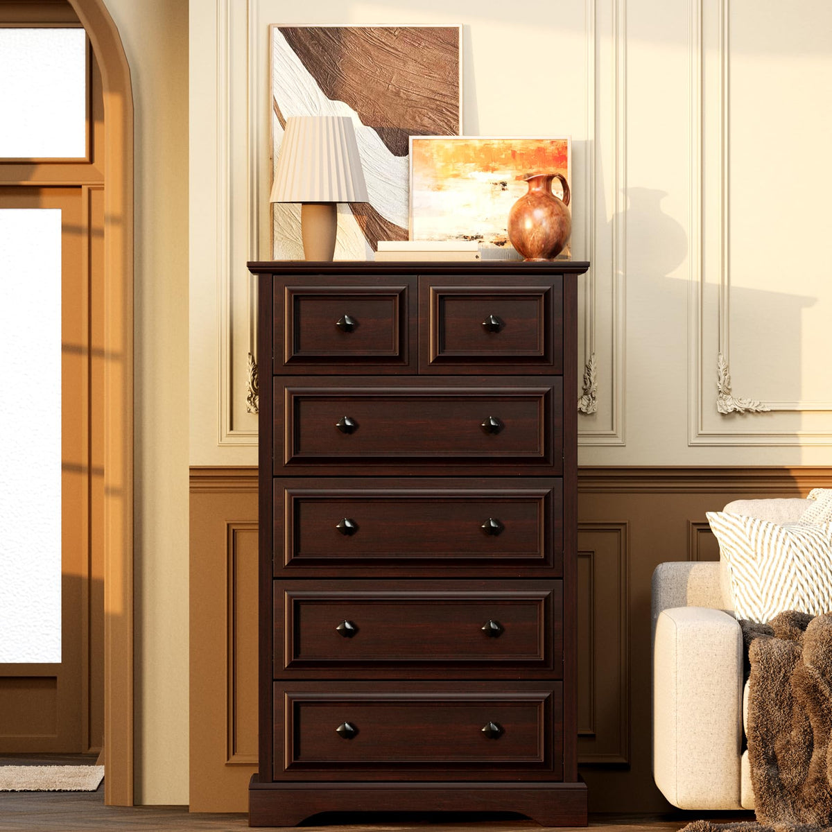 6 Drawer Cherry Dresser Q164