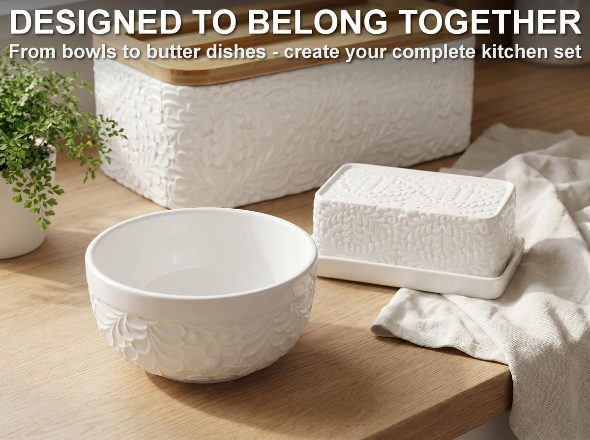 22 Oz Ceramic Bowls Set of 4 A8609