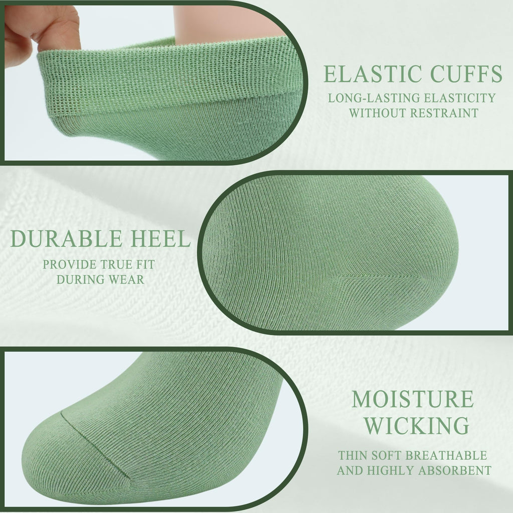 Rayon Bamboo Ankle Socks 6 Pairs U158