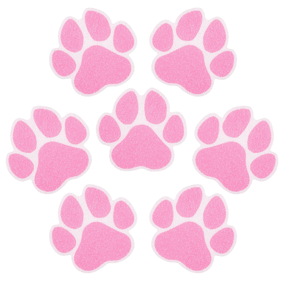 20PCS Non Slip Bathtub Stickers with Scraper, Pink, Dog Paw O61983