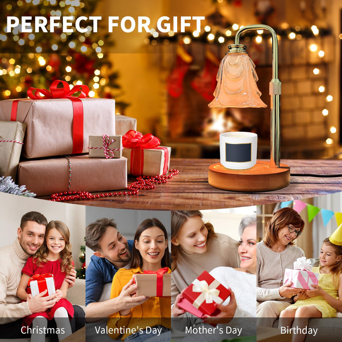 Candle Warmer Lamp with Timer & Dimmer J79279