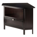 Compact Espresso Corner TV Stand J7590