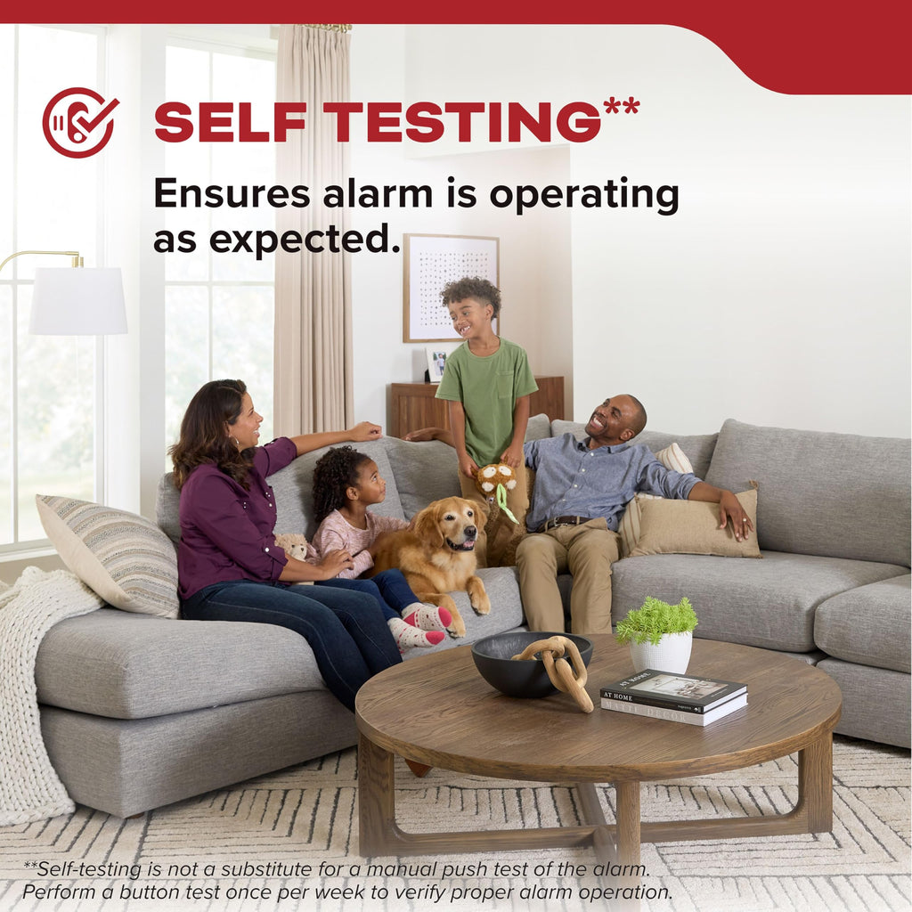 Smoke Detector, AA Battery-Powered, 3 Pack M5826