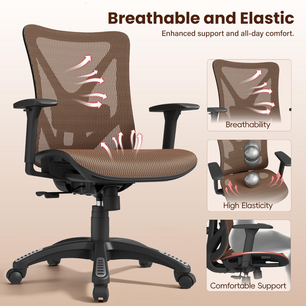 Ergonomic Mesh Office Chair with Adjustable Lumbar Support O41437