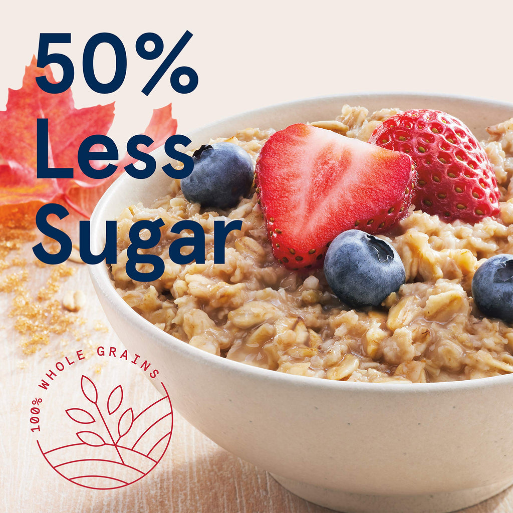 Instant Oatmeal Lower Sugar Maple Brown Sugar 1.19 Ounce Pack of 48 B128810