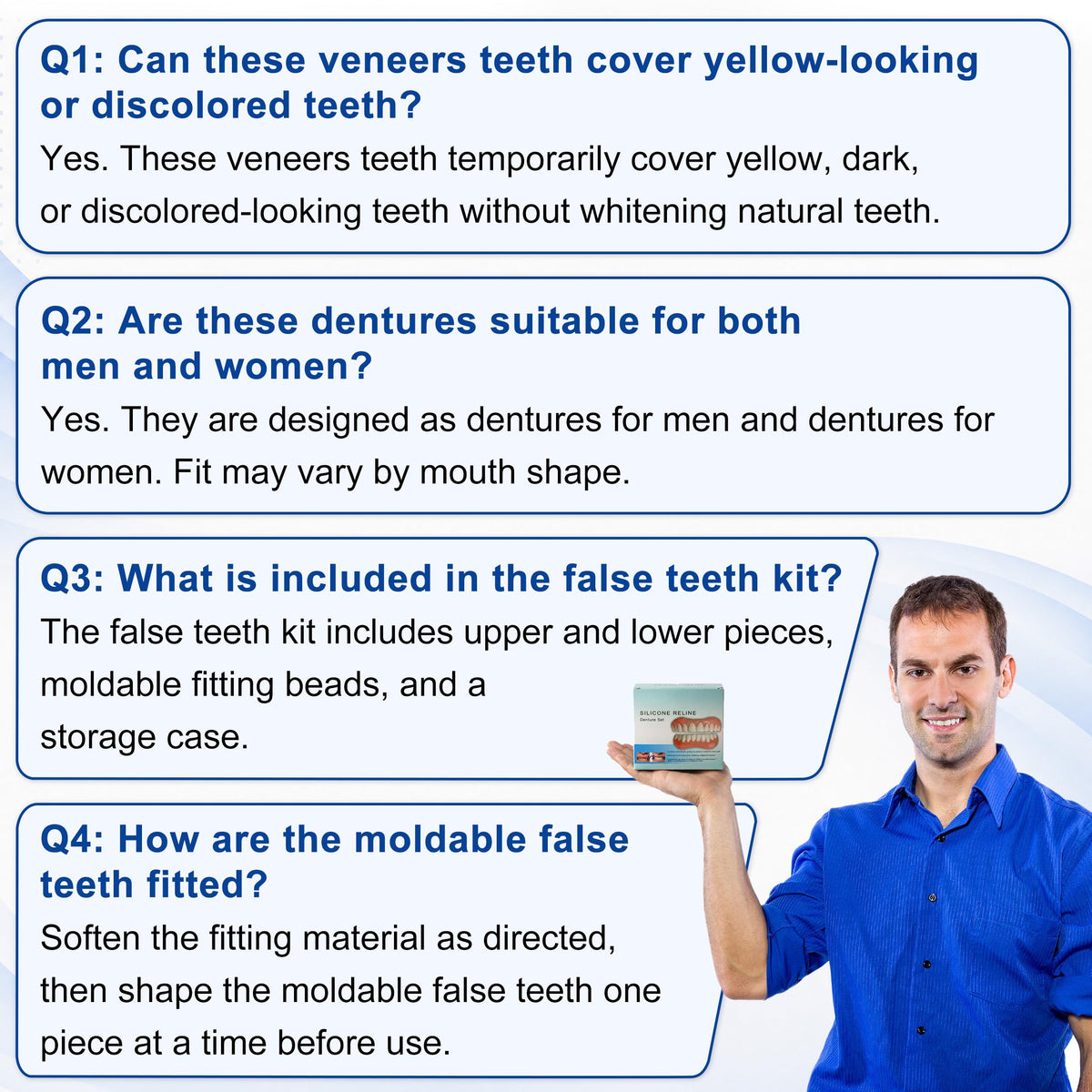 Moldable False Teeth U148