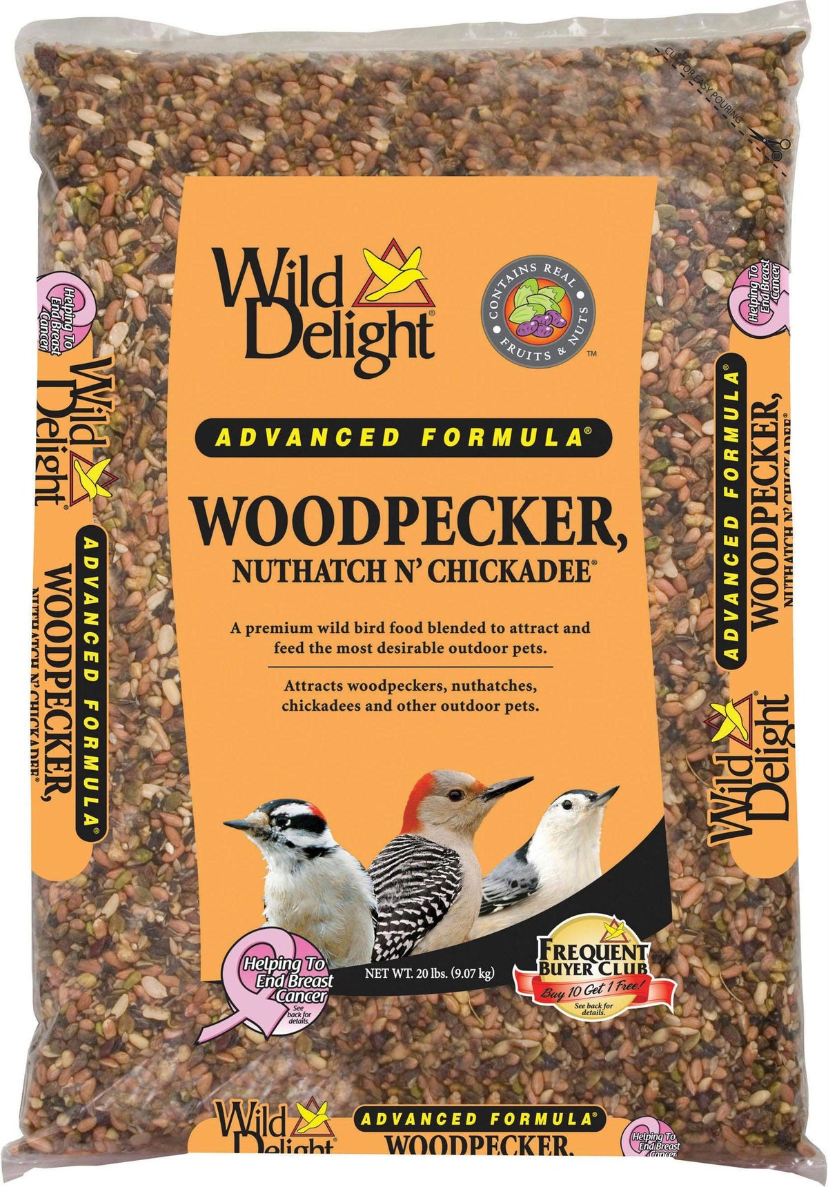 Woodpecker Nuthatch Chickadee Food 20 lb L536597