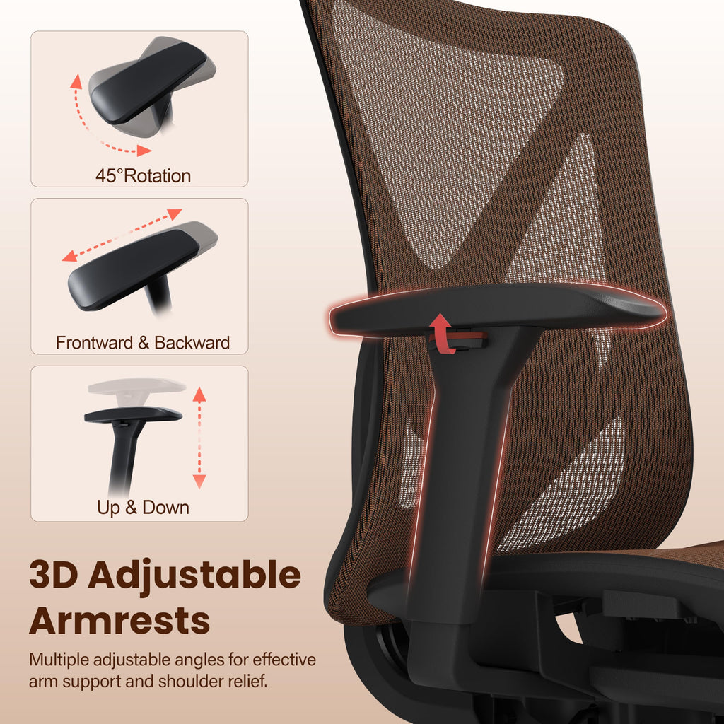 Ergonomic Mesh Office Chair with Adjustable Lumbar Support O41437